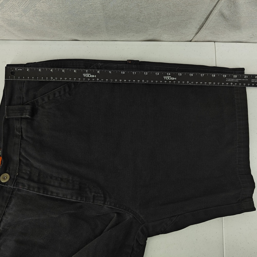 Jesse James Industrial Workwear Shorts Men 38 Black Washed Duck Canvas Carpenter - Picture 10 of 12